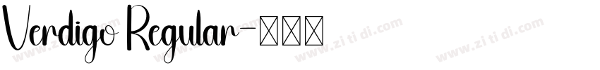 Verdigo Regular字体转换